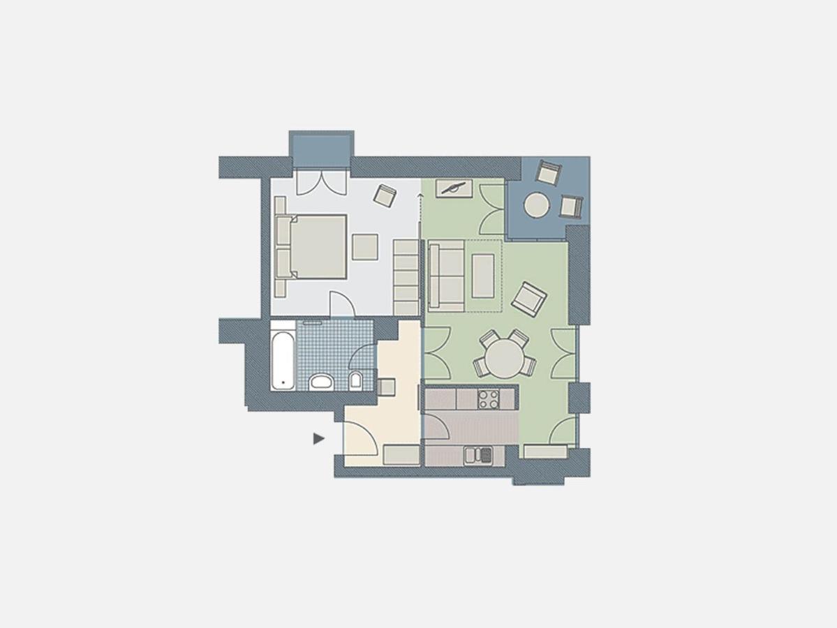 Kaiservillen Heringsdorf - Ferienwohnung Mit 1 Schlafzimmer Und Terrasse D204 Ngoại thất bức ảnh